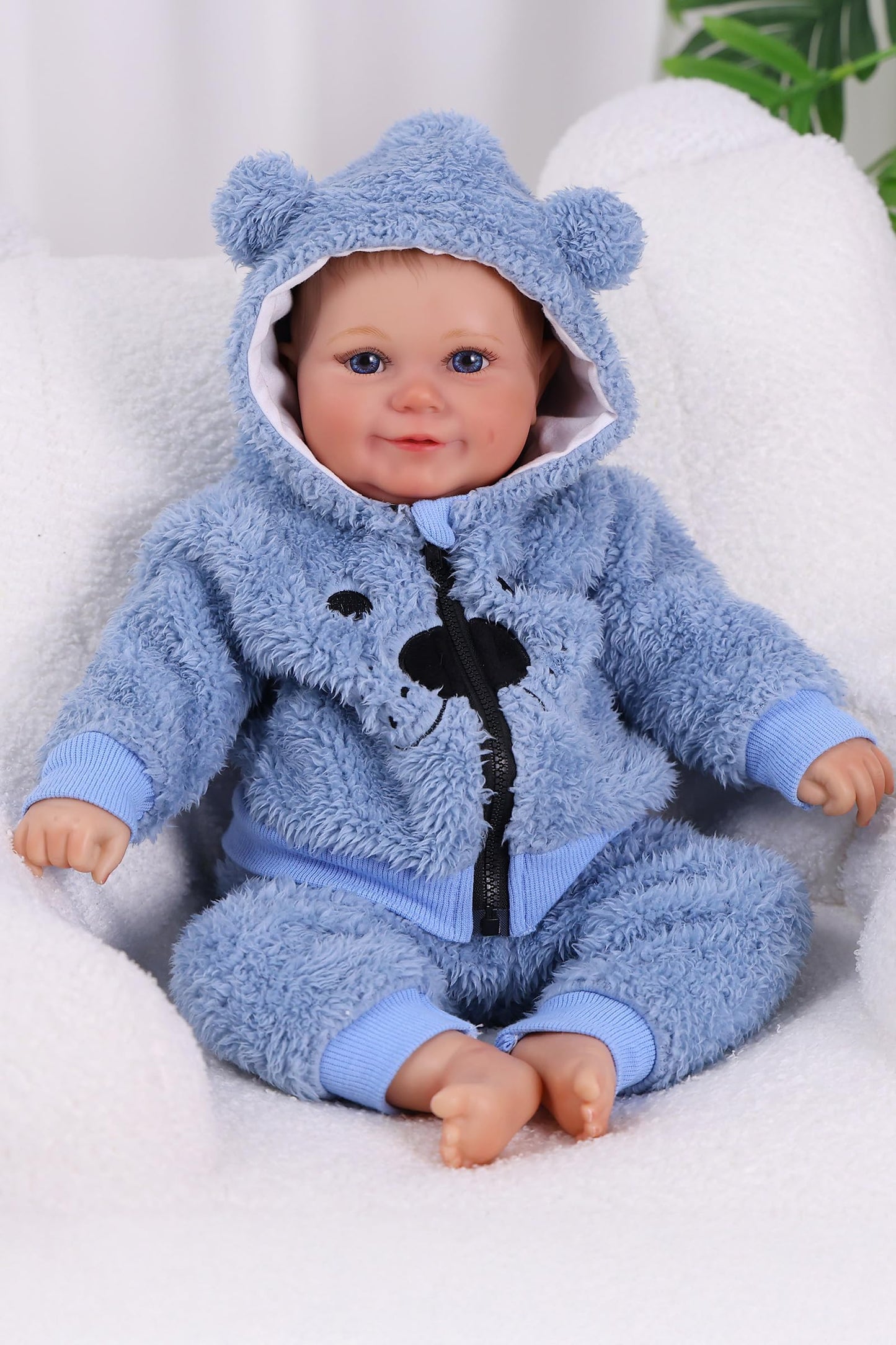 BABESIDE Lifelike Reborn Baby Dolls Boy - 18 Inch Realistic-Newborn Baby Doll, Soft Body Real Life Reborn with Accessories for Kids Age 3 +