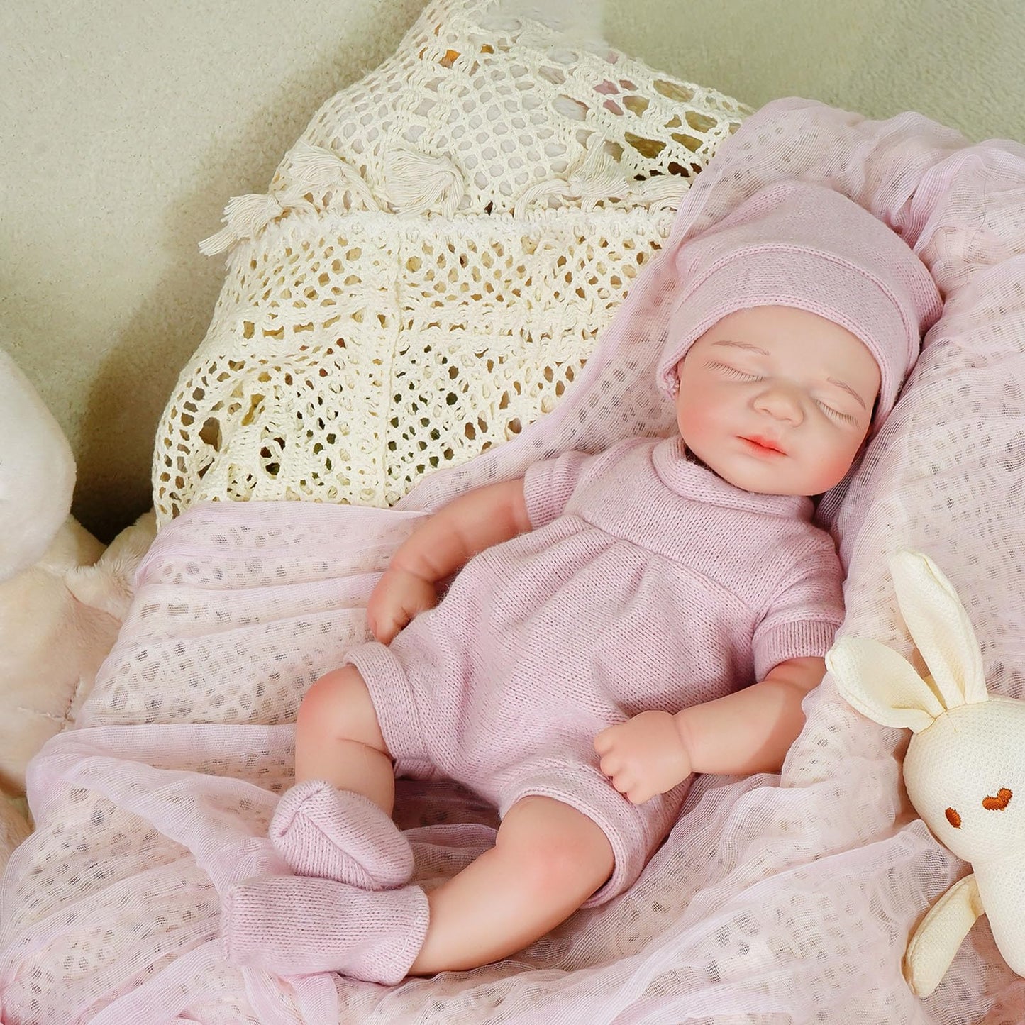 YaLuoQian Realistic Reborn Baby Dolls-11.8 inch Silicone Reborn Baby Dolls Full Body Newborn Baby Doll Silicone Girl with Clothes Set Gift Box for Kids Age 3+