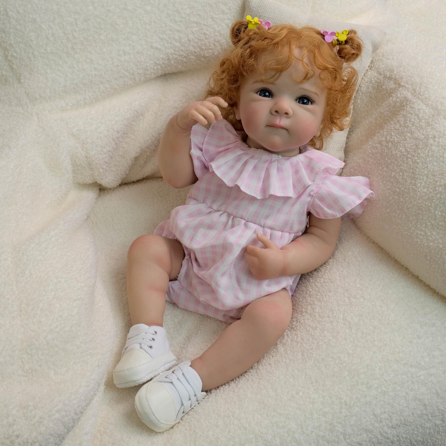 Anano Reborn Baby Doll Silicone Full Body 18 in Full Silicone Baby Doll Girl Realistic Babys Dolls Newborn Girl, Real Life Babys Dolls for Age 3+Year Old Girls