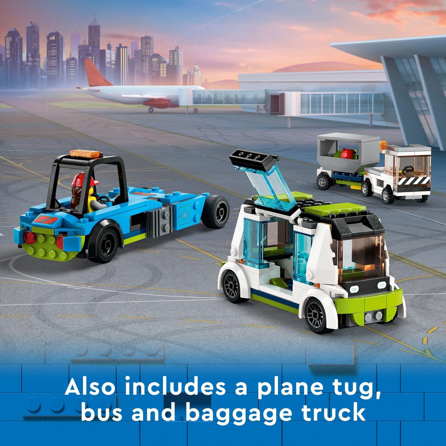 LEGO City Passenger Airplane Toy - Building Set for Boys & Girls, Ages 7+ - Educational Gift for Kids - W/Buildable Vehicle Toys & 9 Minifigures - 60367