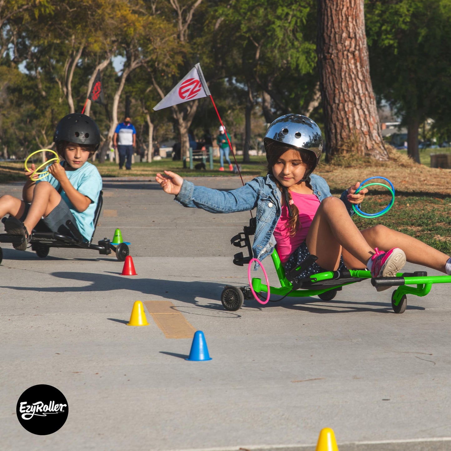 EzyRoller Drifter X Ride On Toy for Kids, Ages 4-12, Up to 154 lbs - Green