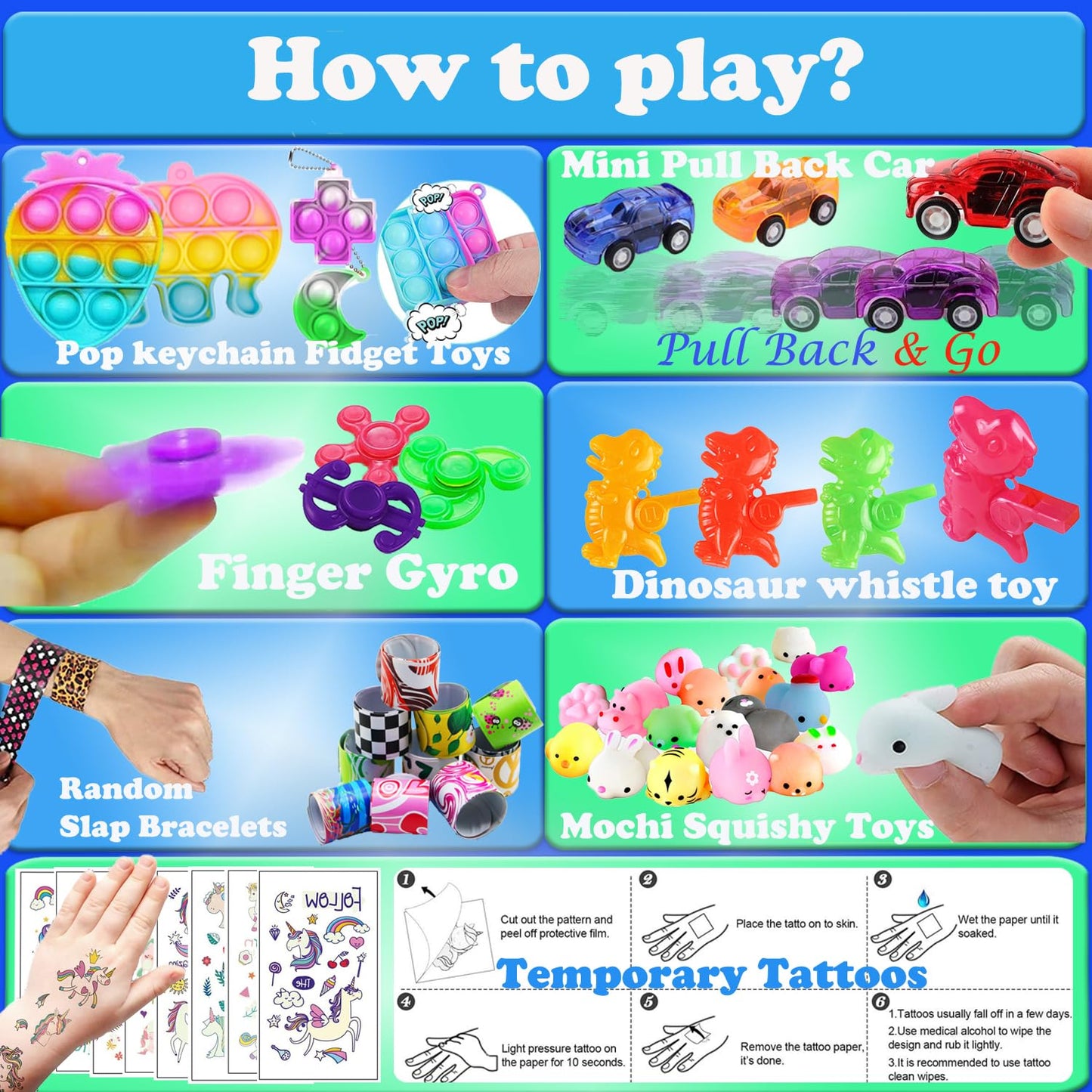 Beilunt 148 Pcs Party Favors for Kids 4-8-12 Assortment Fidget Toy, Easter Egg Fillers, Treasure Box Toys for Classroom Prizes, Carnival Prizes, Goodie Bags Stuffers Pinata Fillers