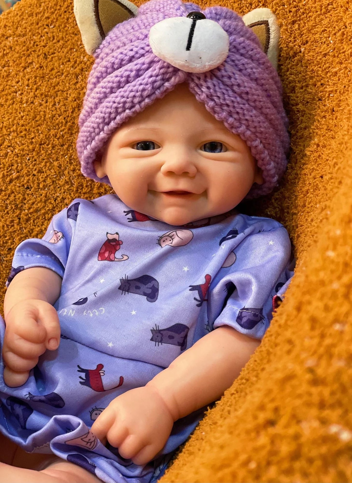 Abenduot 18Inch 6.2lbs Vivienne Can Open Mouth Full Body Solid Silicone Baby Dolls Look Like Real Babies Anatomically Correct Reborn Girl Dolls