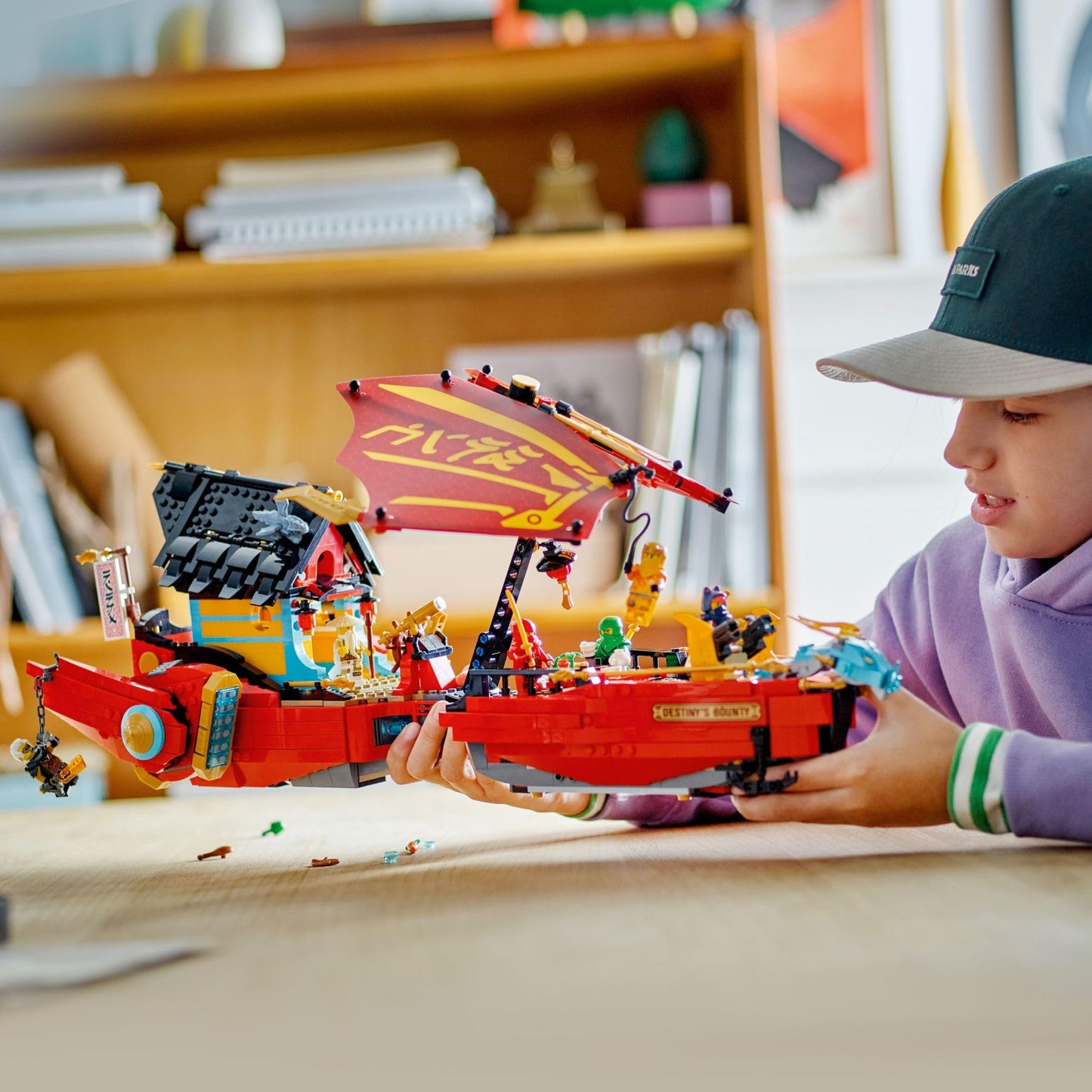 LEGO NINJAGO Destiny’s Bounty – Race Against Time 71797 Building Toy Features a Ninja Airship, 2 Dragons and 6 Minifigures, Gift for Boys and Girls Ages 9+ Who Love Ninjas and Dragons