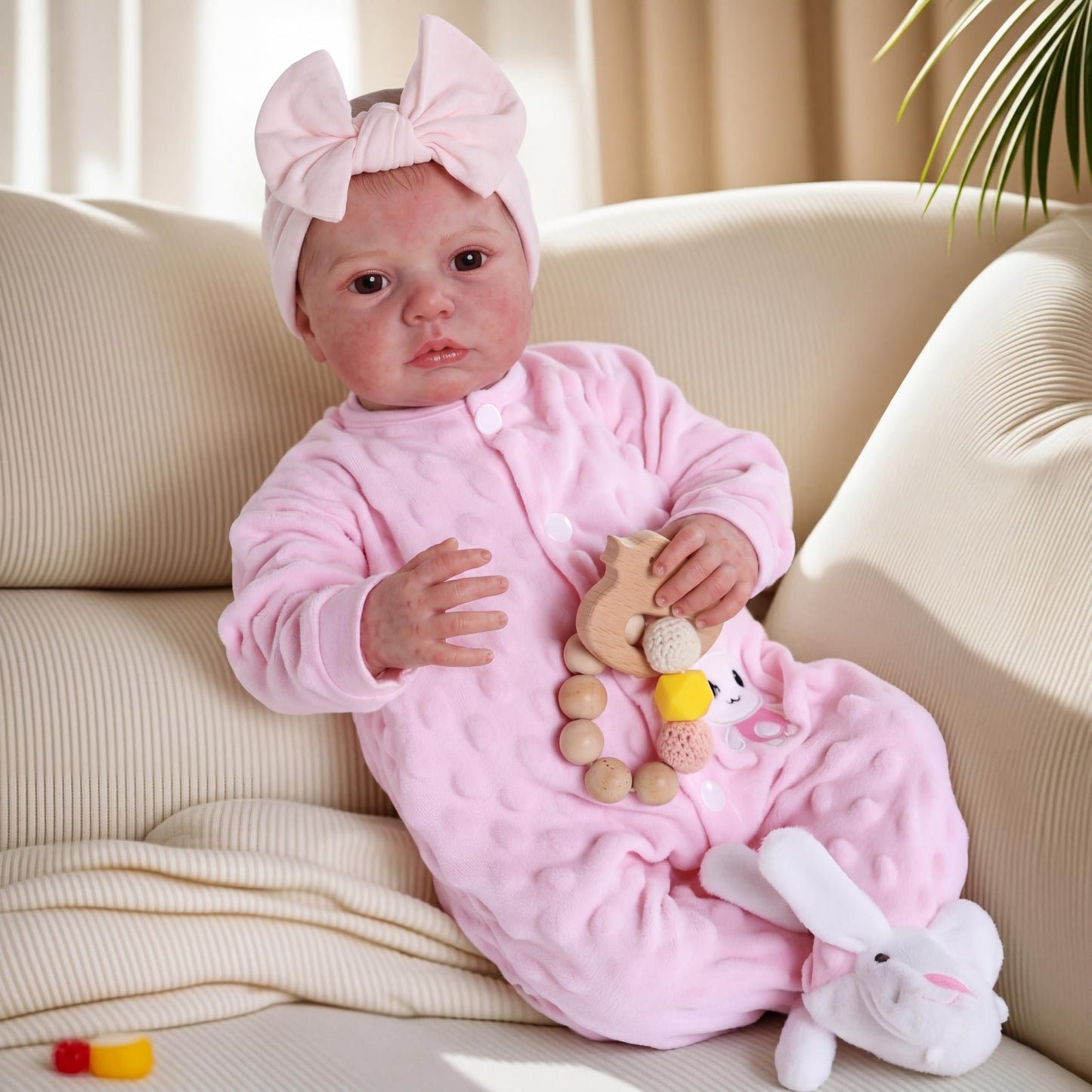 BABESIDE Reborn Baby Dolls - 20-inch Cute Soft Vinyl Realistic Baby Doll Real Life Baby Dolls with Complete Accessories Perfect for Cuddling, Playtime, and Gift Giving