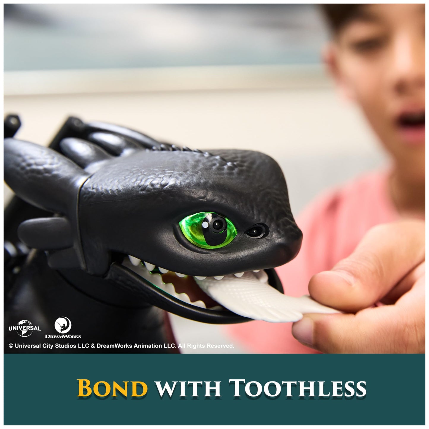 DreamWorks Dragons How to Train Your Dragon, Tame & Train Interactive Toothless with 60 Sounds & Reactions, Kids Toys for Boys & Girls Ages 4 & up