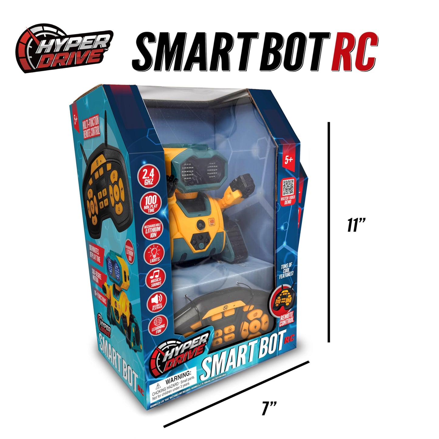 Hyper Drive Smart-Bot Coding Robot Kit for Kids – STEM Robotics Toy with Easy Programming for Beginners – Build, Code & Play Educational Robot
