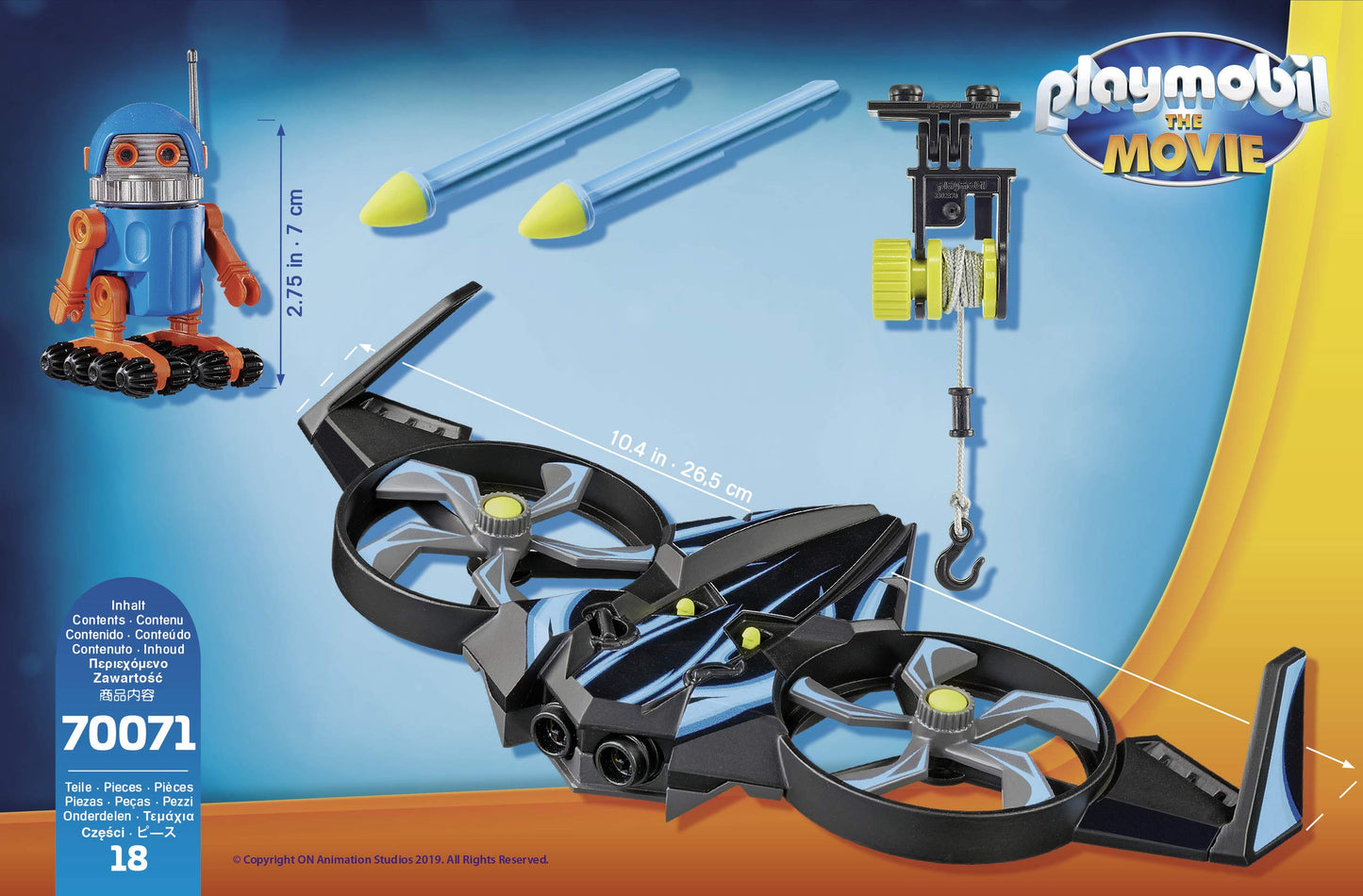 Playmobil The Movie Robotitron with Drone, us:one Size