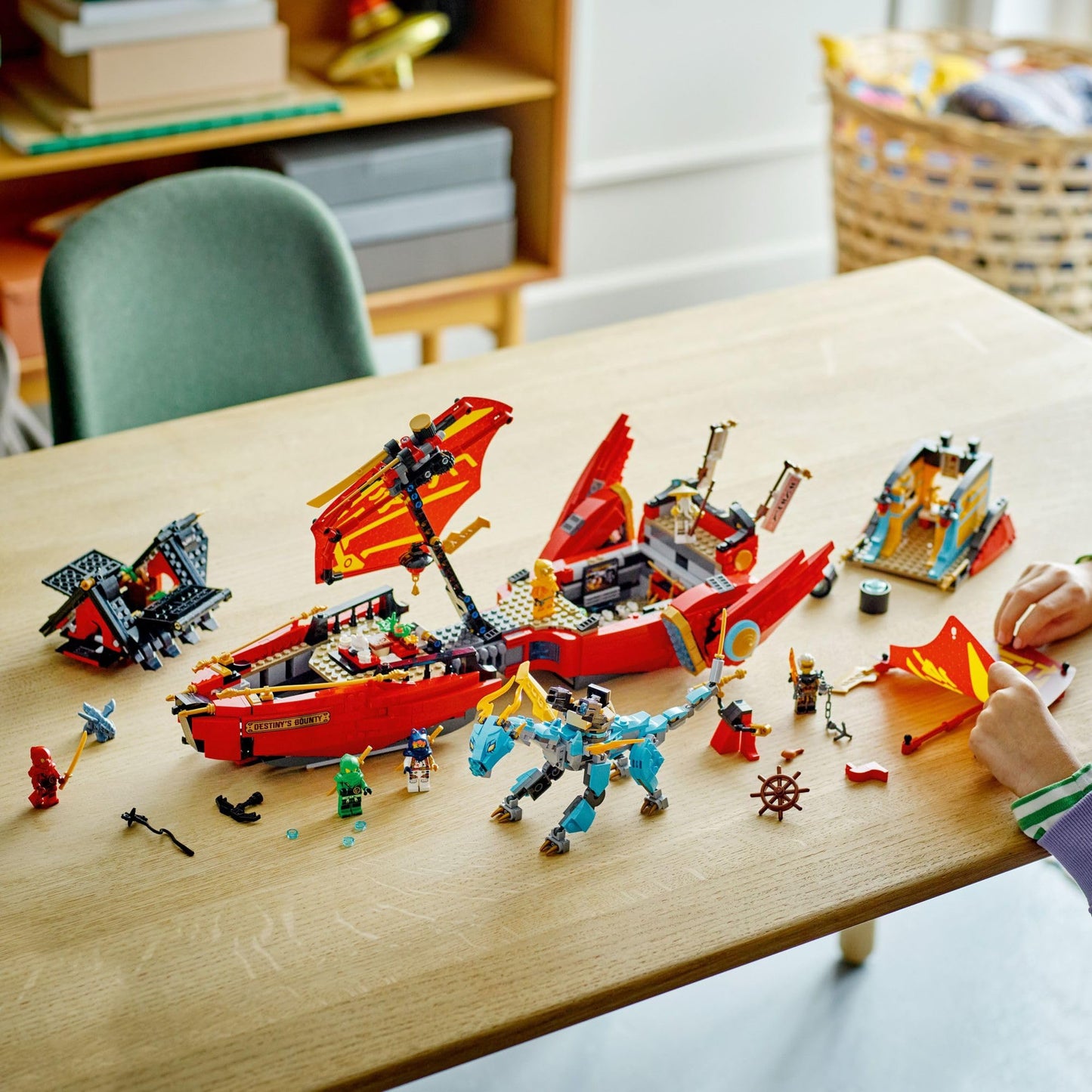 LEGO NINJAGO Destiny’s Bounty – Race Against Time 71797 Building Toy Features a Ninja Airship, 2 Dragons and 6 Minifigures, Gift for Boys and Girls Ages 9+ Who Love Ninjas and Dragons