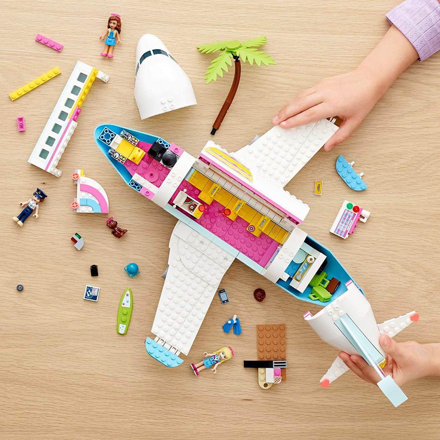 LEGO Friends Heartlake City Airplane 41429, Includes Friends Stephanie and Olivia, and Lots of Fun Airplane Accessories to Spark Fun and Creative Playtimes (574 Pieces)