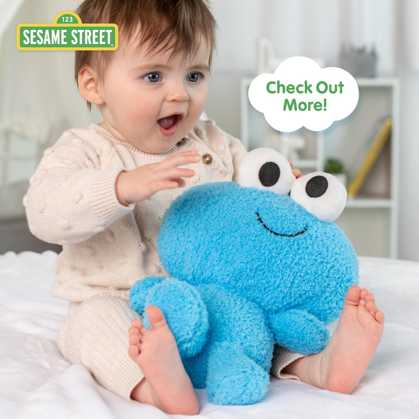 Kids Preferred Sesame Street Elmo On The Go Activity Toy with Silicone Teether for Newborns