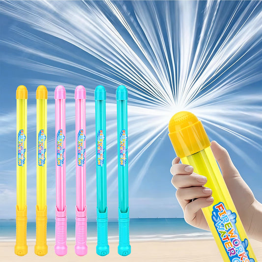 6Pack Creativity Fireworks Water Gun,Sprays Water in a Firework-Like Pattern, Squirt Gun for Kids, Bulk Samll Water Blaster Summer Pool, Backyard, Beach Water Game Outdoor Toys