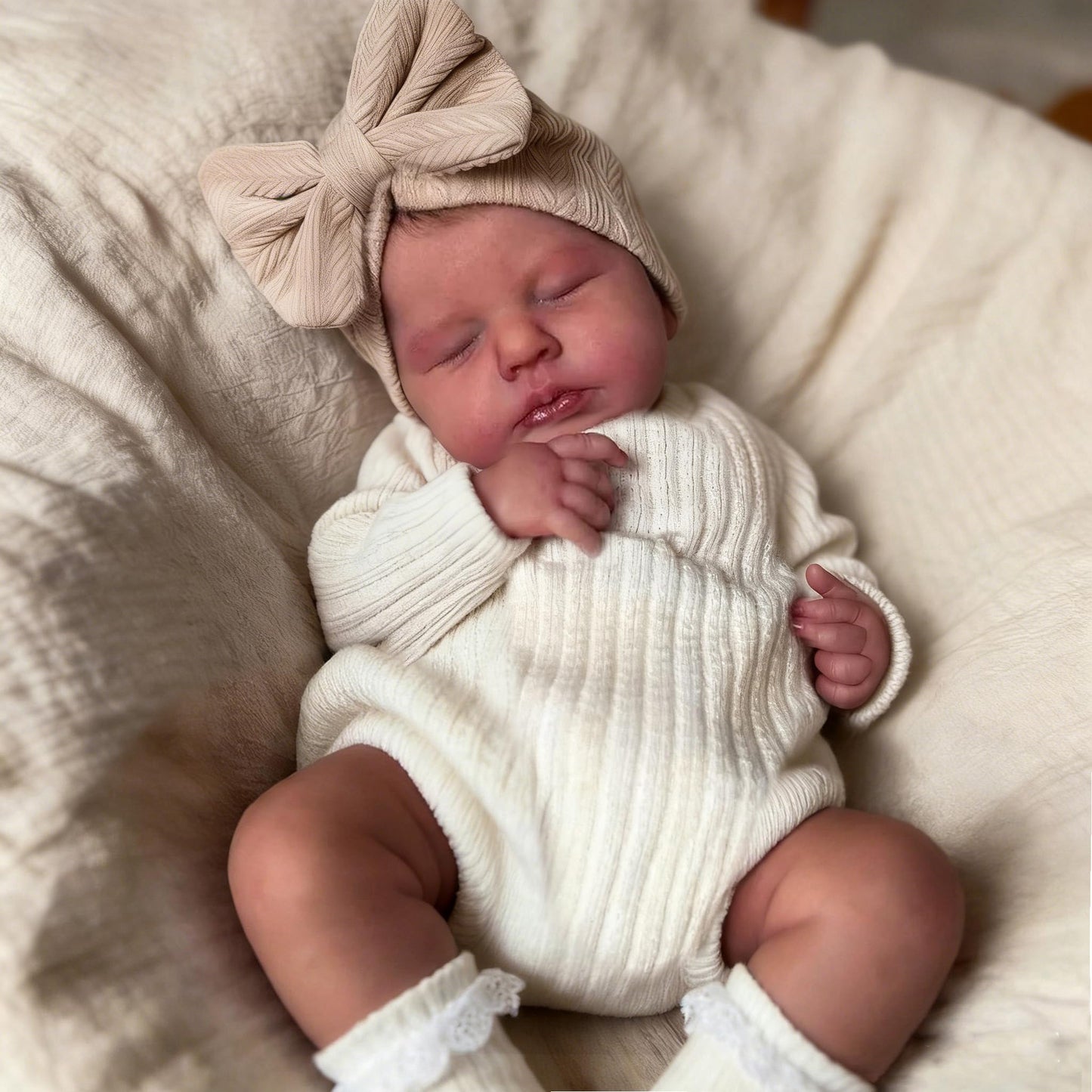 Zero Pam Reborn Baby Dolls Silicone Full Body-20 in Realistic Babys Doll, Anatomically Correct Girl, Full Silicone Babys Doll, Real Life Reborn Dolls with Accessories