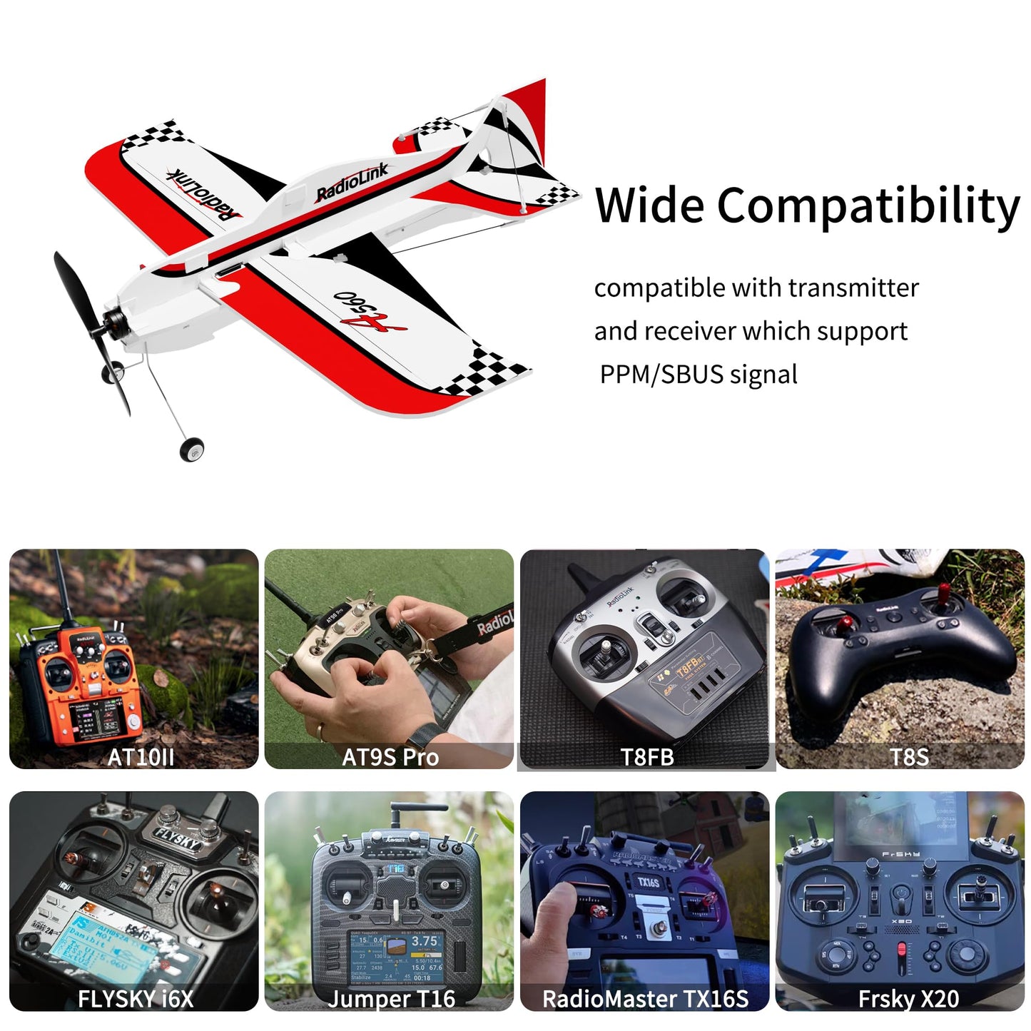 Radiolink A560 Plug & Play (PNP) 3D RC Airplane 580mm Wingspan with 6 Flight Modes, 4 Channels Gyro Byme-A Flight Controller, Brushless Motor&ESC for Beginner & Experienced (No Radio/Receiver/Charger)