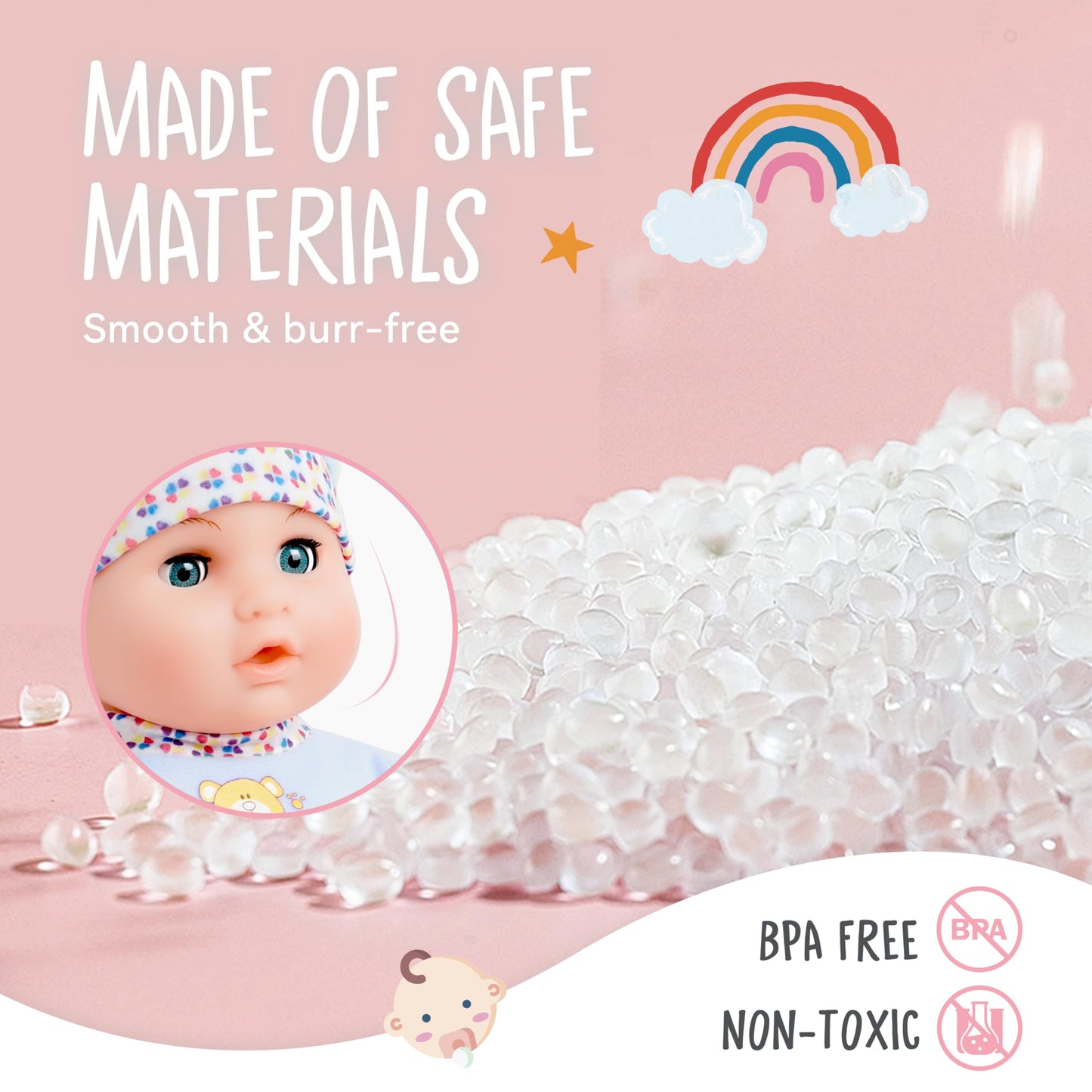 Toy Choi's Interactive Baby Doll - 16 Inch Crying Talking Feeding Dolls with Different Sounds and Accessories, Pretend Play Preschool Toys for 2 3 4 5+ Year Old Girls Boys Gift, Blue
