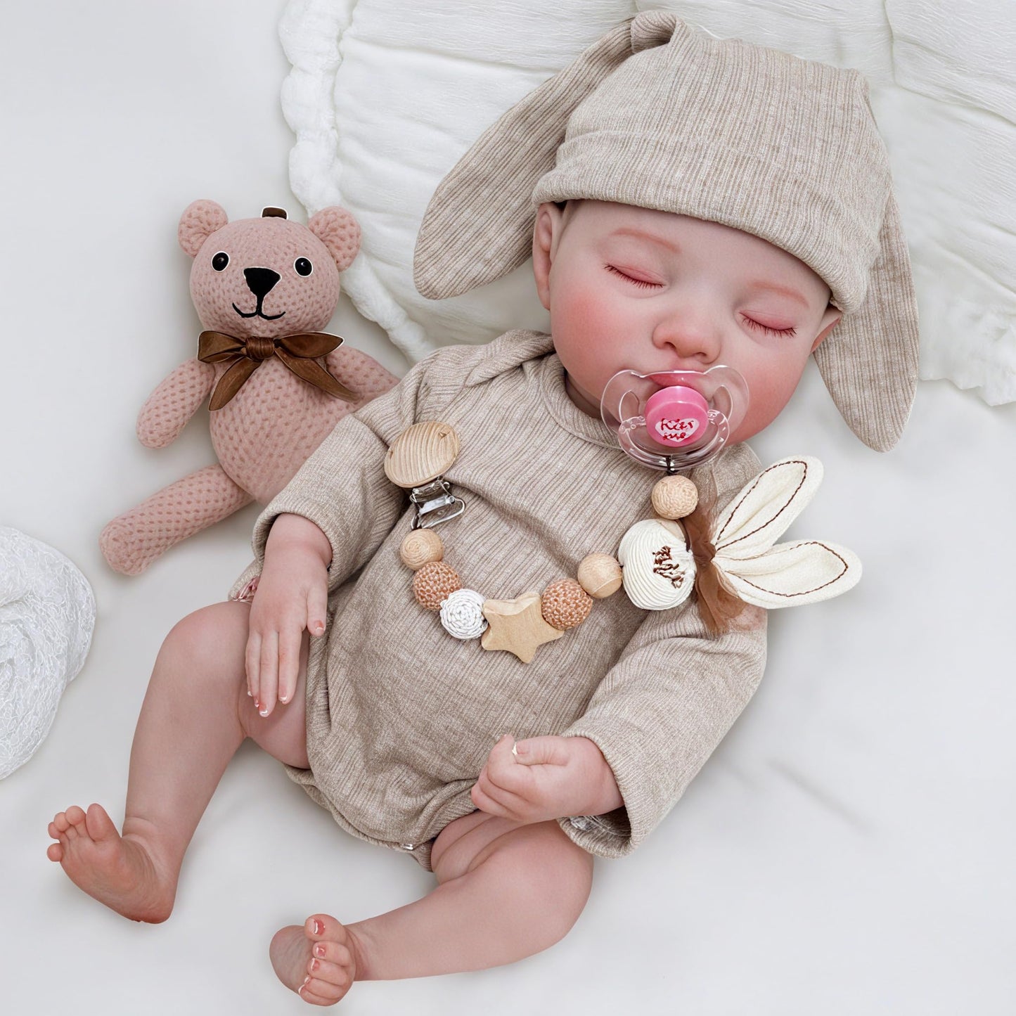KidCuddz Reborn Baby Dolls - 18 Inch Dolls Vinyl Full Body with Realistic Vein Details, Real Life Baby Doll，Includes Accessories for 3+ Year Old Girls Gifts