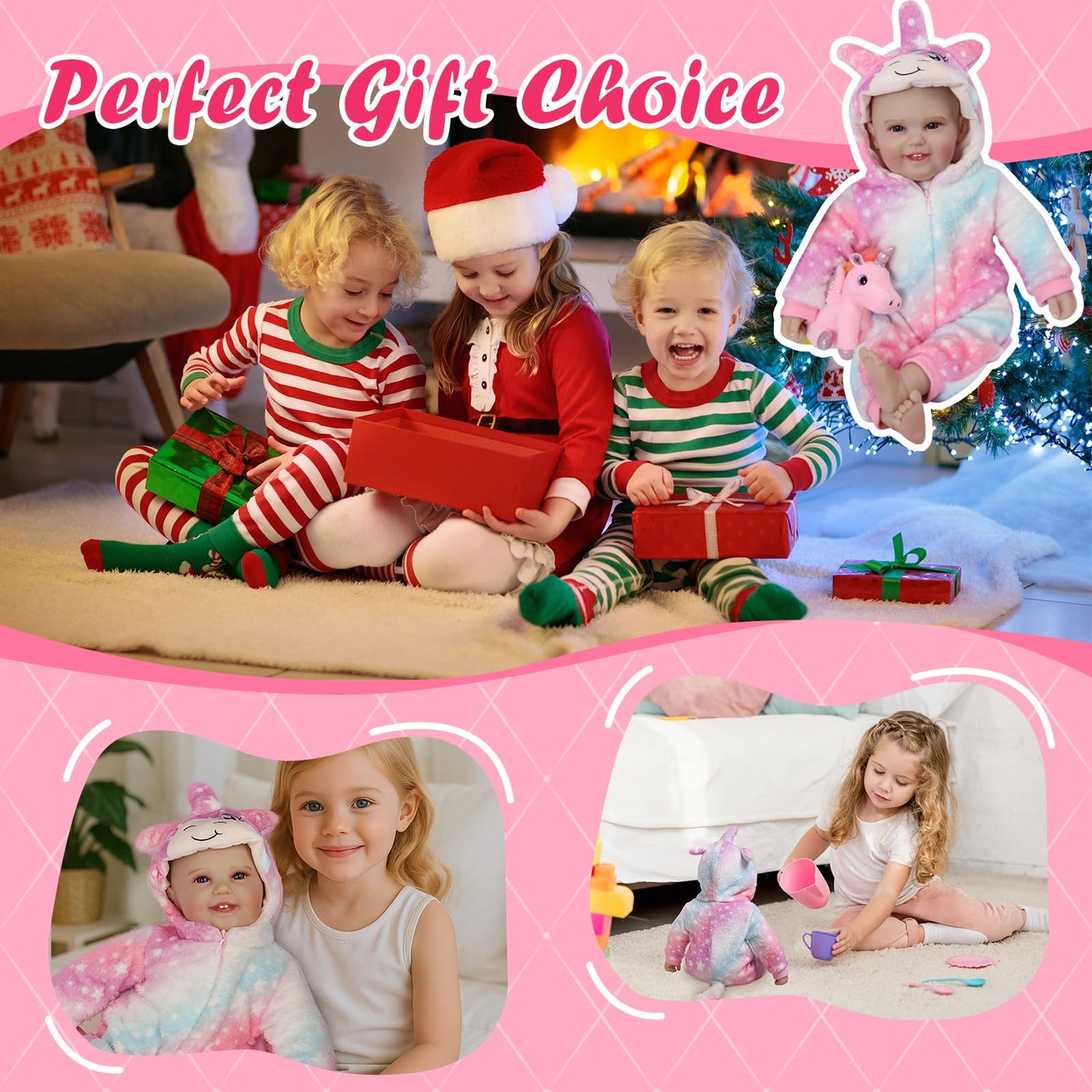 KidCuddz Realistic Reborn Baby Dolls - 18 Inch Soft Cloth Body Real Life Doll, Lifelike Newborn Baby Doll for Girls 3+ Years with Accessories