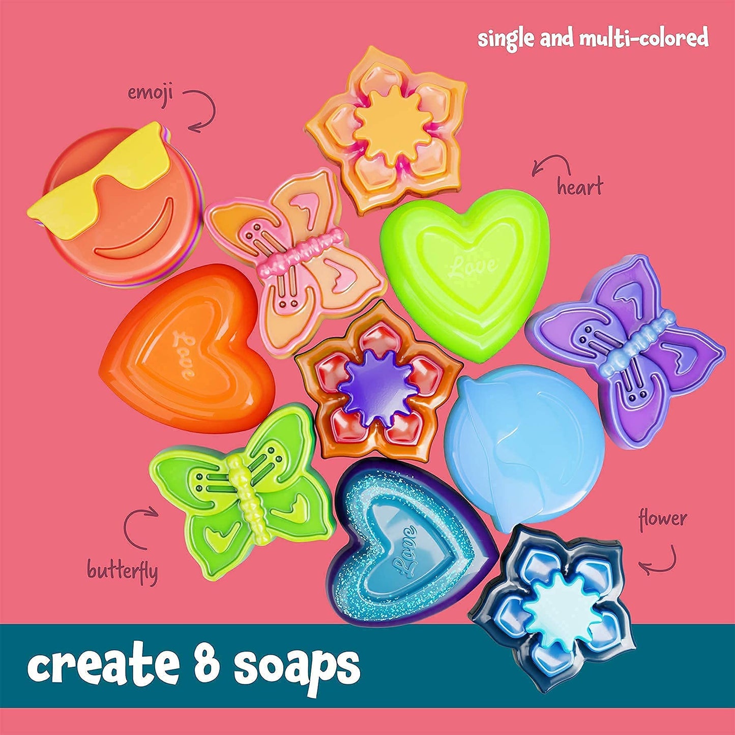 Dan&Darci Soap Making Kit for Kids - Crafts Science Toys - Birthday Gifts for Girls and Boys Age 6-12 Years Girl DIY Kits - Best Educational Craft Activity Gift for 6-12 Year Old Kid