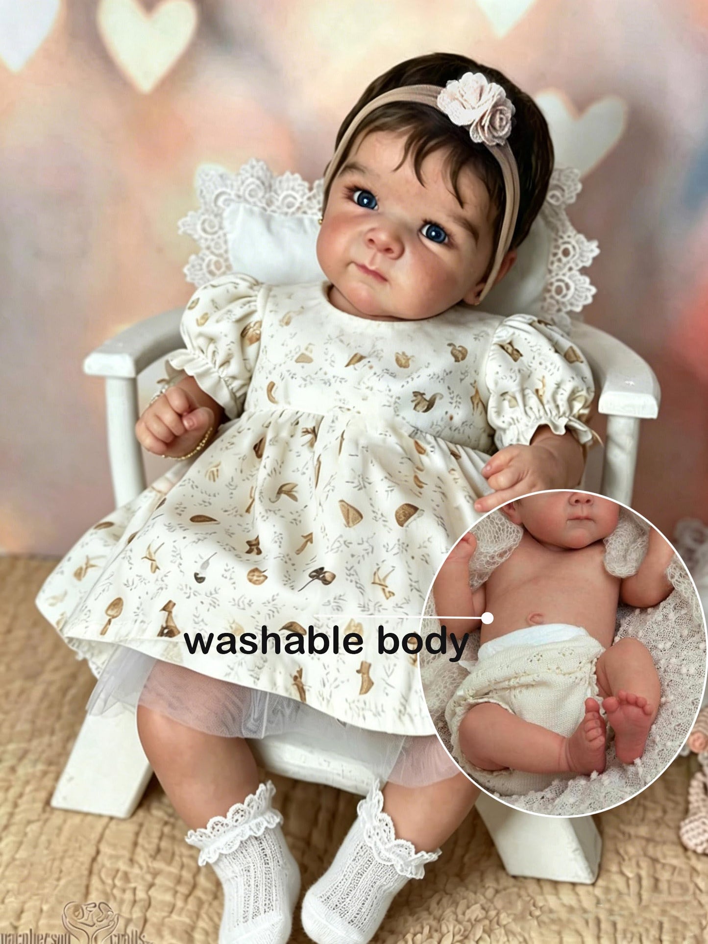 Zero Pam Reborn Baby Dolls Silicone Full Body-18'' Realistic Baby Doll, Full Silicone Babys Doll, Anatomically Correct Girl, Posable Real Life Reborn Dolls for Girls
