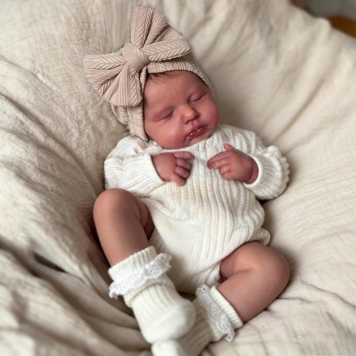 Zero Pam Reborn Baby Dolls Silicone Full Body-20 in Realistic Babys Doll, Anatomically Correct Girl, Full Silicone Babys Doll, Real Life Reborn Dolls with Accessories