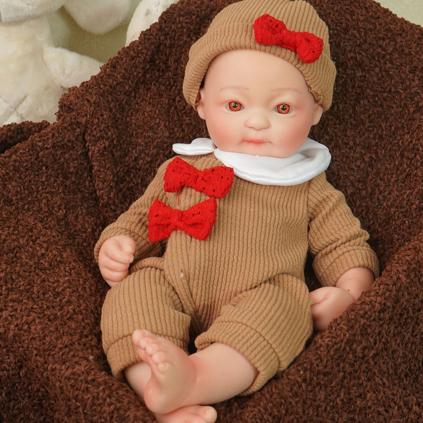YaLuoQian Realistic Reborn Baby Dolls-11.8 inch Silicone Reborn Baby Dolls Full Body Newborn Baby Doll Silicone Girl with Clothes Set Gift Box for Kids Age 3+