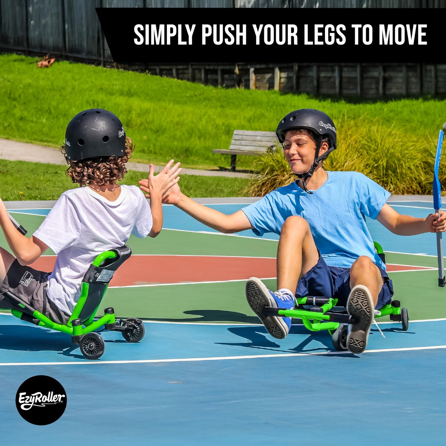 EzyRoller Drifter X Ride On Toy for Kids, Ages 4-12, Up to 154 lbs - Green