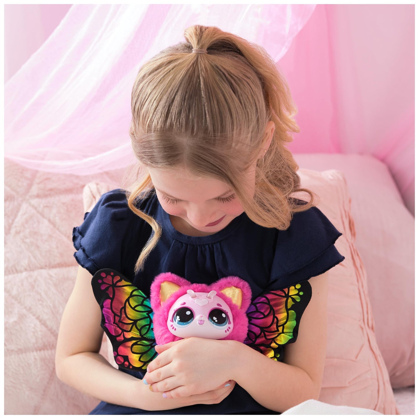 Hatchimals Bloomables Kittyfly Interactive Toy with Surprise, Double Transformation and Over 100 Sounds and Reactions, for Ages 4+