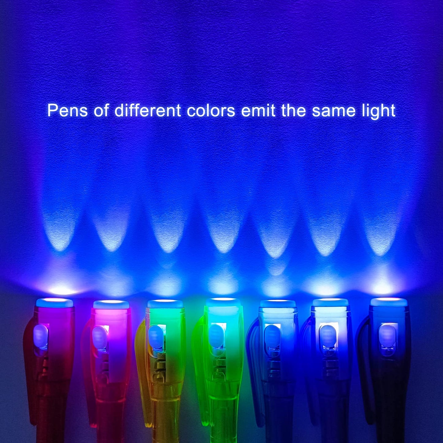 EODVICS 24 Pack Upgraded Invisible Ink Spy Pen with Gift Cards, UV Light Magic Marker for Secret Messages, Bulk Birthday Party Favors Goodie Bags Classroom Prizes for Kids Ages 3+