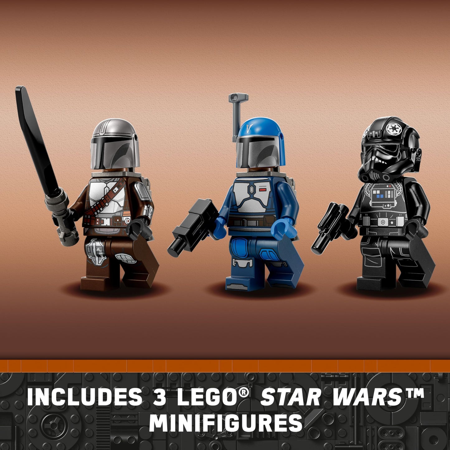 LEGO Star Wars Mandalorian Fang Fighter vs. TIE Interceptor 75348 Building Toy Set, Perfect Star Wars Gift for Fans Aged 9 and Up; with 3 Characters Including The Mandalorian