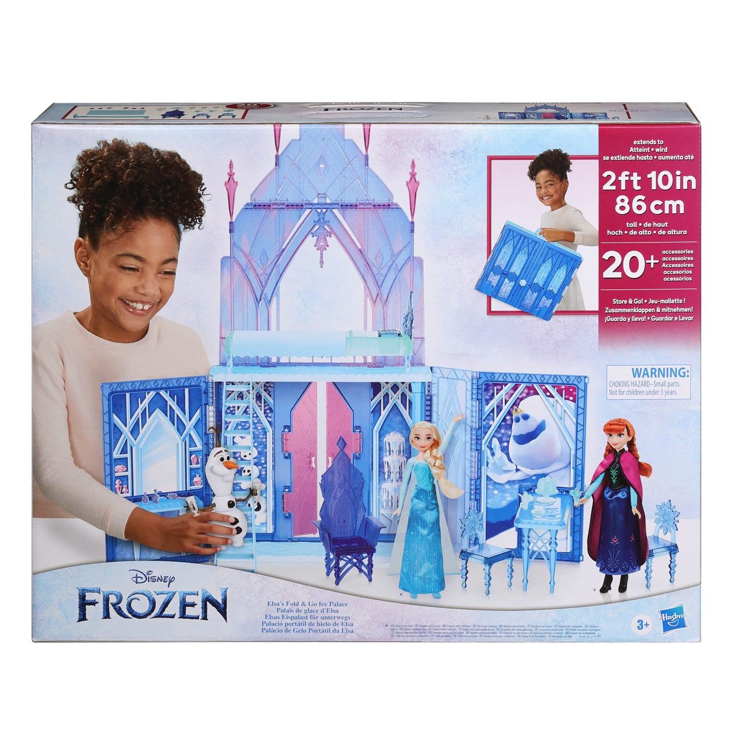 Disney Frozen 2 Elsa's Fold and Go Ice Palace, Castle Playset, Toy for Kids Ages 3 and Up