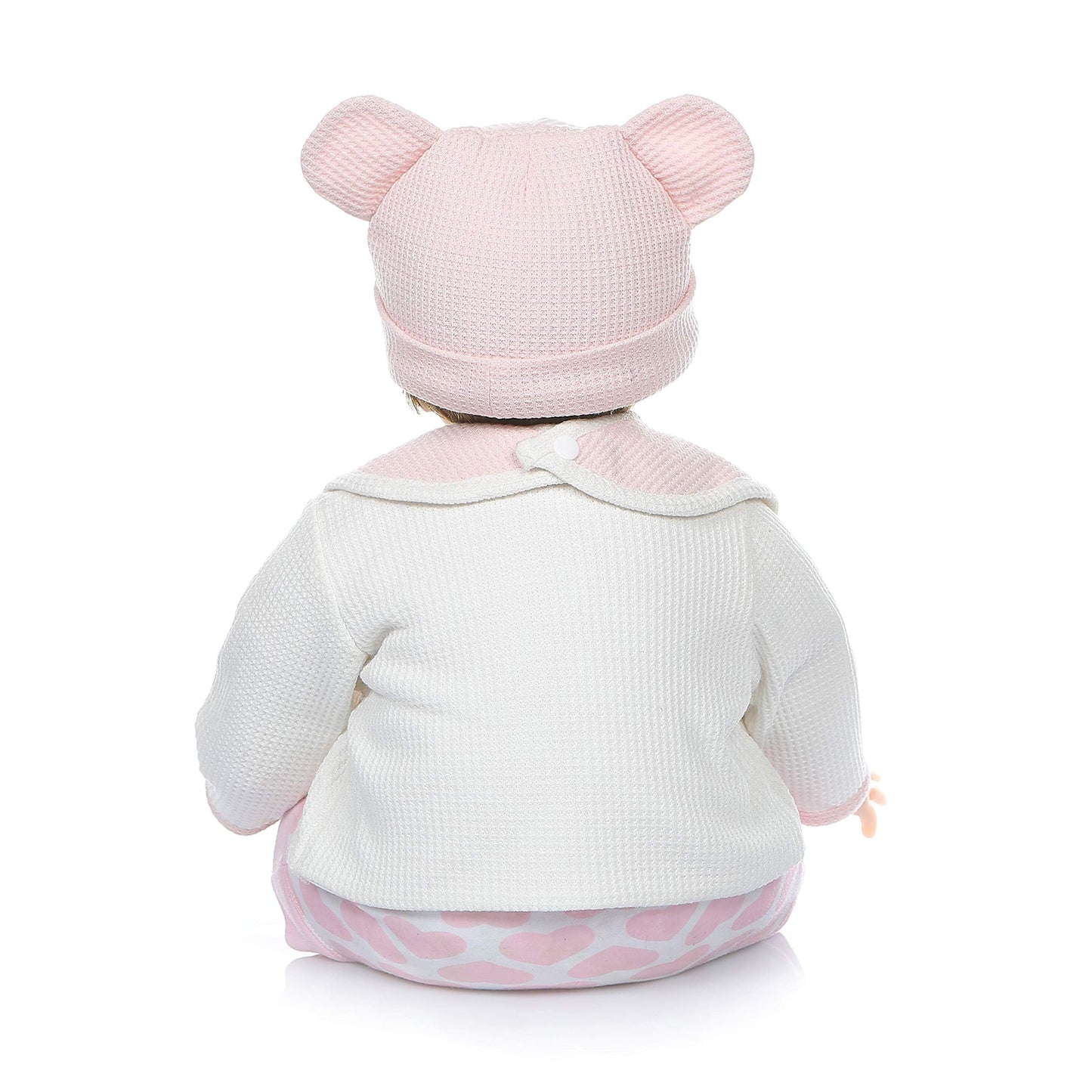 Babyfere Realistic Reborn Baby Dolls Girl Blinking Eyes Weighted Body Vinyl Silicone 22 Inch Reborn Dolls