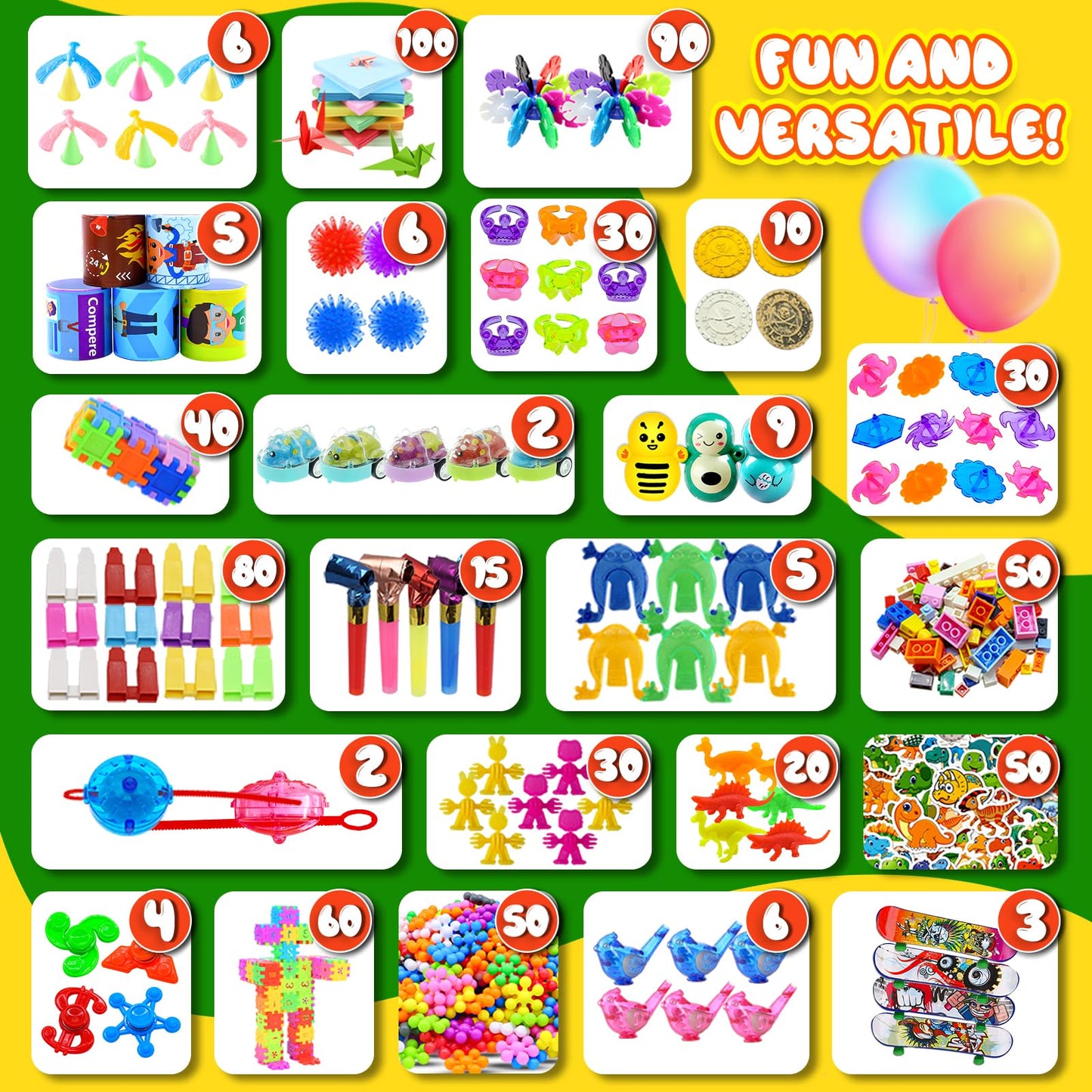 1000 PCS Party Favors for Kids, Dinosaur Sensory Fidget Toys Bulk, Treasure Chest for Kids Prizes, Easter Egg Fillers for Kid, Prize Box Toy for kid Classroom, Treasure Box Prizes, Pinata Stuffers