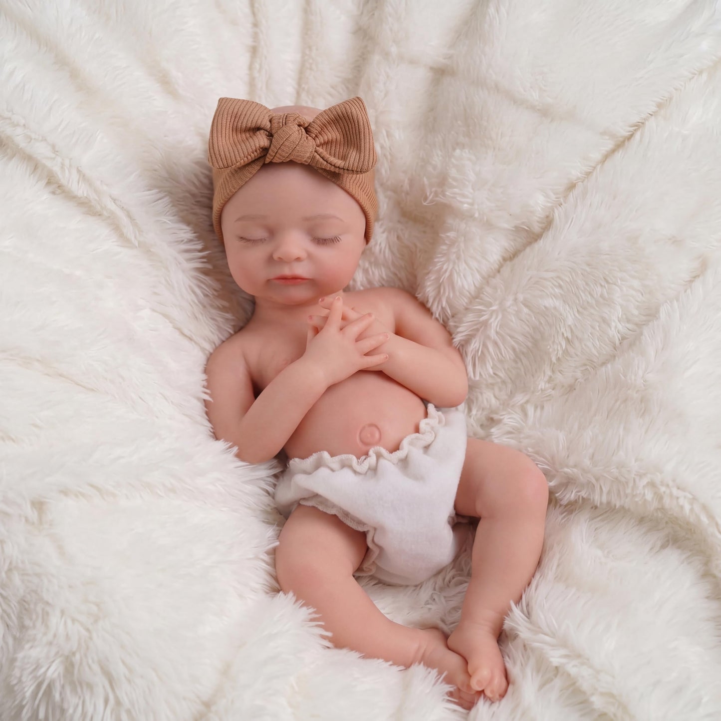 BABESIDE 12 Inch Silicone Baby Doll Weighted 3 Pounds, Full Body Silicone Reborn Baby Dolls Realistic-Newborn Handmade Real Life Baby Doll with Accessories Gift for Kids 3+ & Collectors