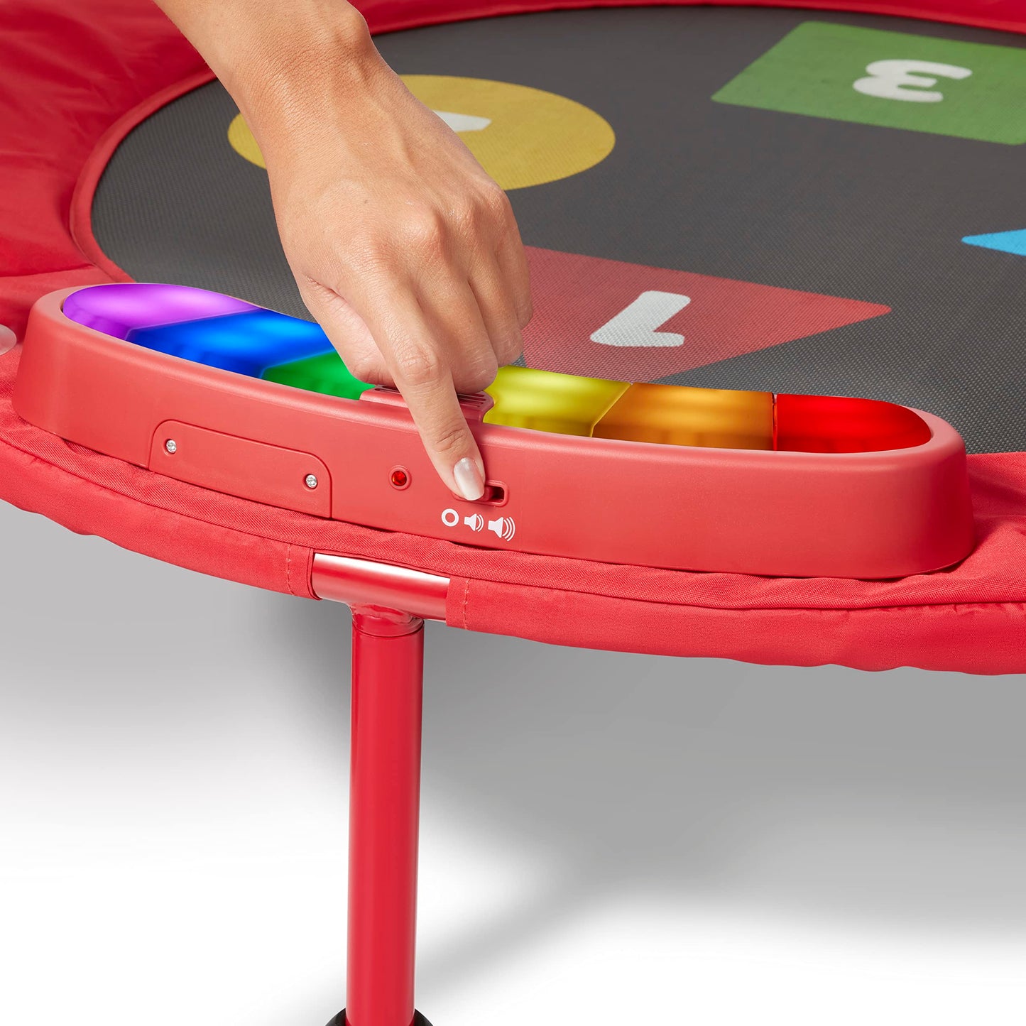 Radio Flyer Game Time Trampoline, Mini Trampoline for Toddlers, Ages 3-6 Years