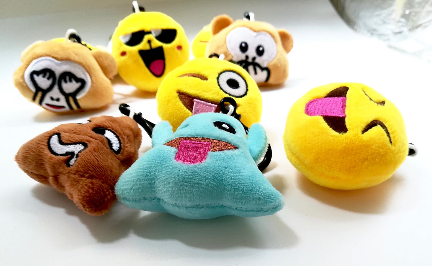 OHill 36 Pack Party Favor Plush Keychains Mini Pillows Key Ring for Birthday Event Party Favors Supplies