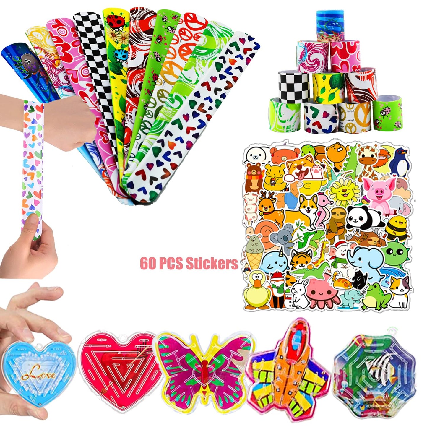 124 Pack Party Favors for Kids,Goodie Bags Pinata Stuffers,Treasure Box Toys,Birthday Party Gift Toys,School Classroom Rewards,Carnival Prizes Box,Easter Egg Filler Bulk Fidget Toys for Boys Girls