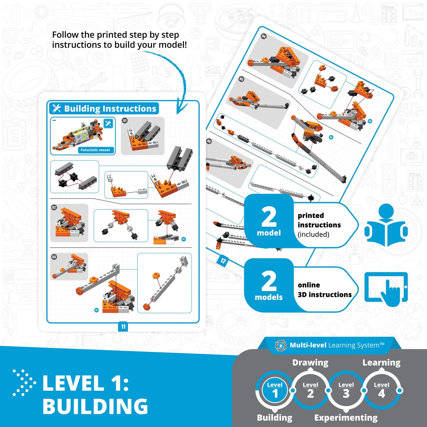 Engino STEAM Labs, How Buoyancy Works, STEAM Toys for Ages 8+, Construction Kit, STEM Project for Girls & Boys, Learning & Education Toys, Experiment & Art Activities (4 Models)