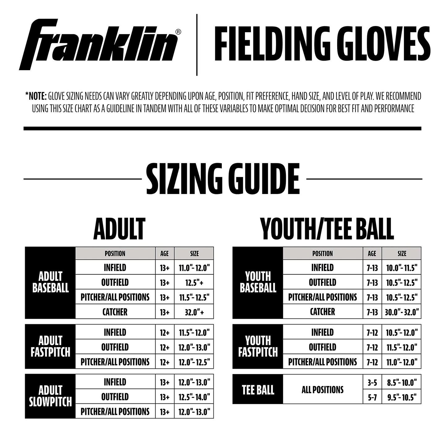 Franklin Sports Teeball Recreational Series Fielding Right Hand Glove with Baseball, 9.5-Inch, Purple/Lime/Pink/Yellow