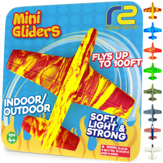 Airplane Toy Foam Glider Plane for Kids: Best Outdoor Toys for 4+ Year Old Boys & Girls All Ages - Birthday Gift Ideas & Summer Yard Games Great Gifts for Boys Ages 3 4 5 6 7 8 9 + Year Olds
