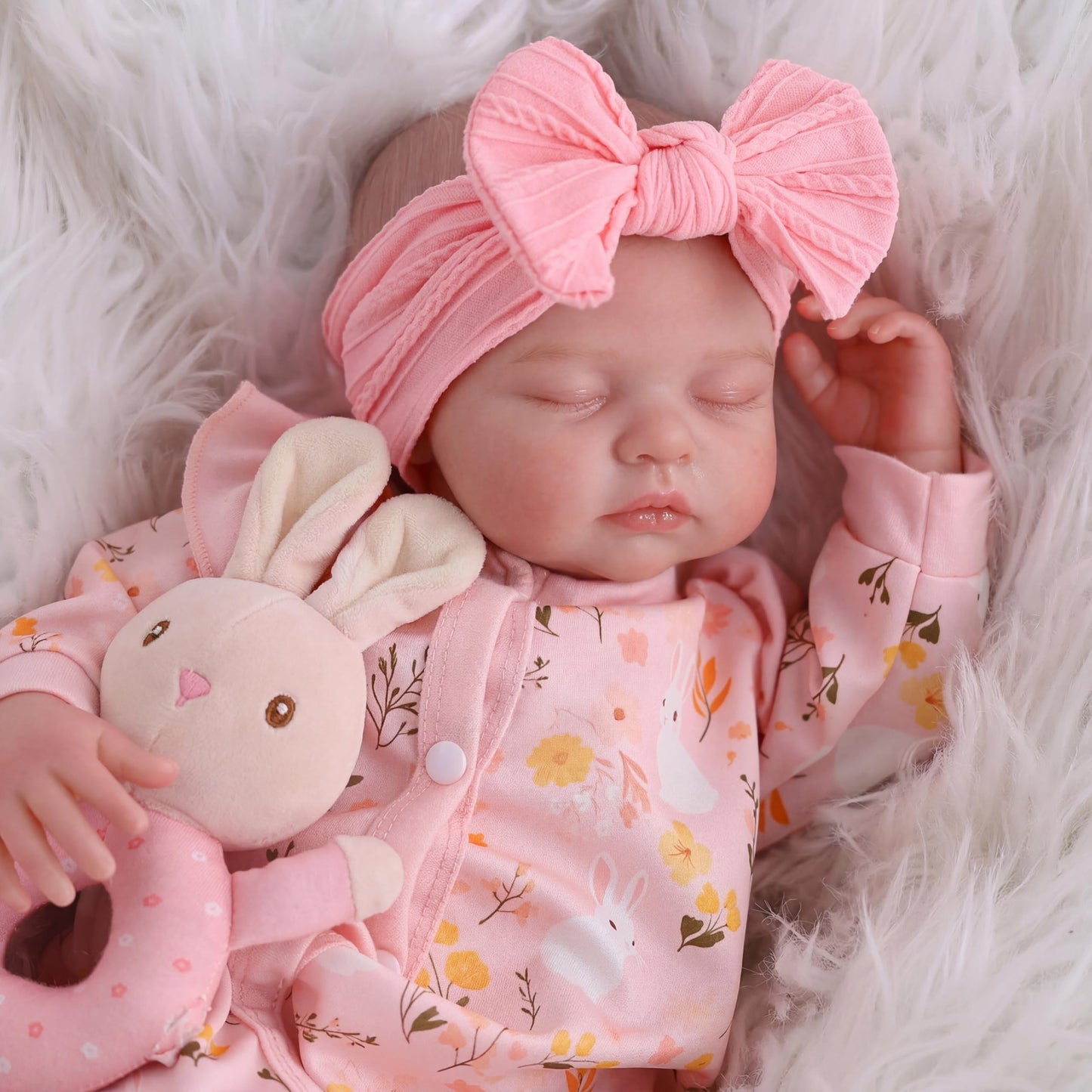 BABESIDE Lifelike Reborn Baby Dolls Girl - 20 Inch Realistic Newborn Baby Doll with Poseable Body, Real Life Baby Dolls with Accessories for 3+ Year Old Girls Gifts, Pretend Play, Collection