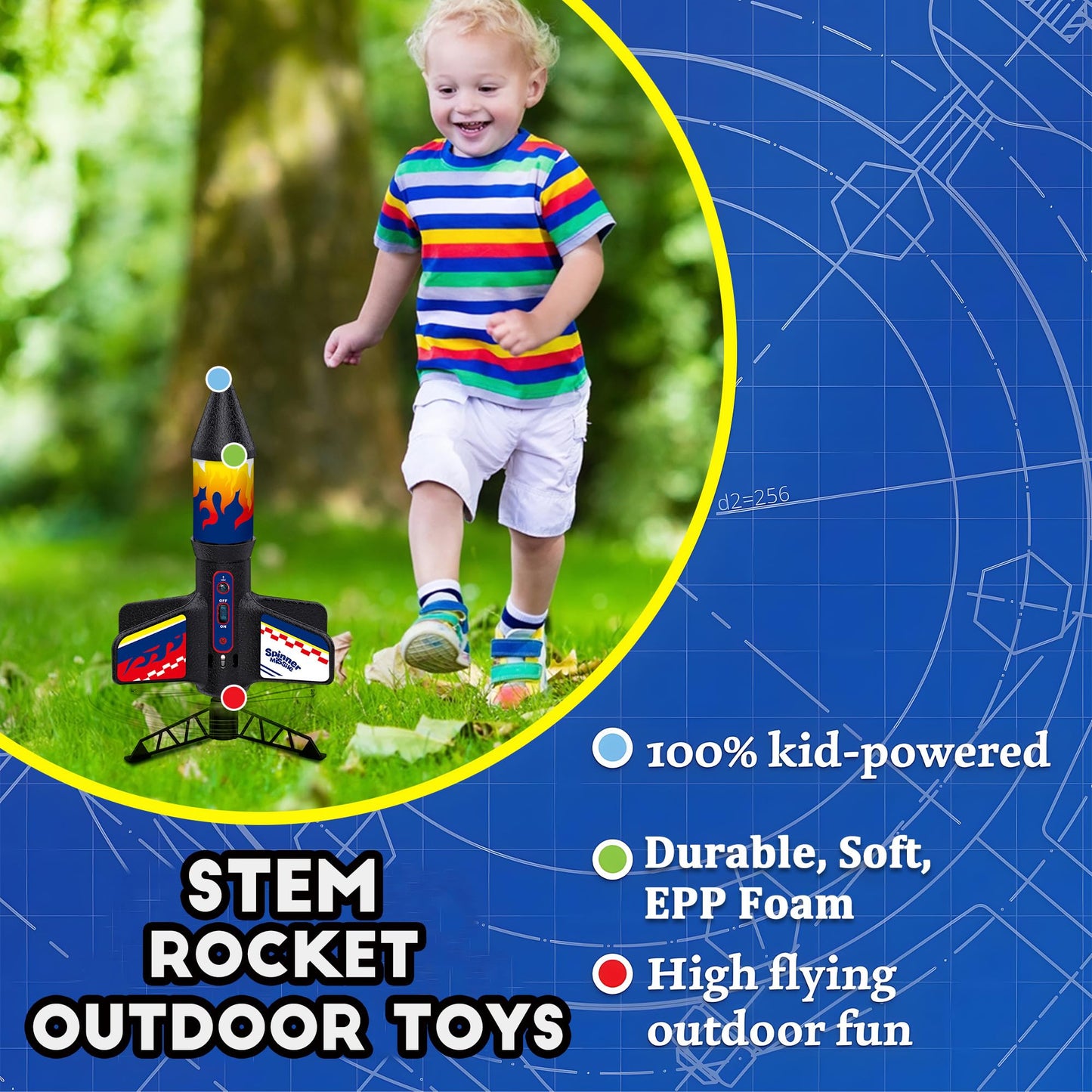 ROHSCE Animal Magnetic Busy Book for Toddlers, Montessori Quiet Travel Toy with 45 Magnets & Activity Cards, Plus Rocket Launcher Model Kit Outdoor Rocket Toy Gift for Kids
