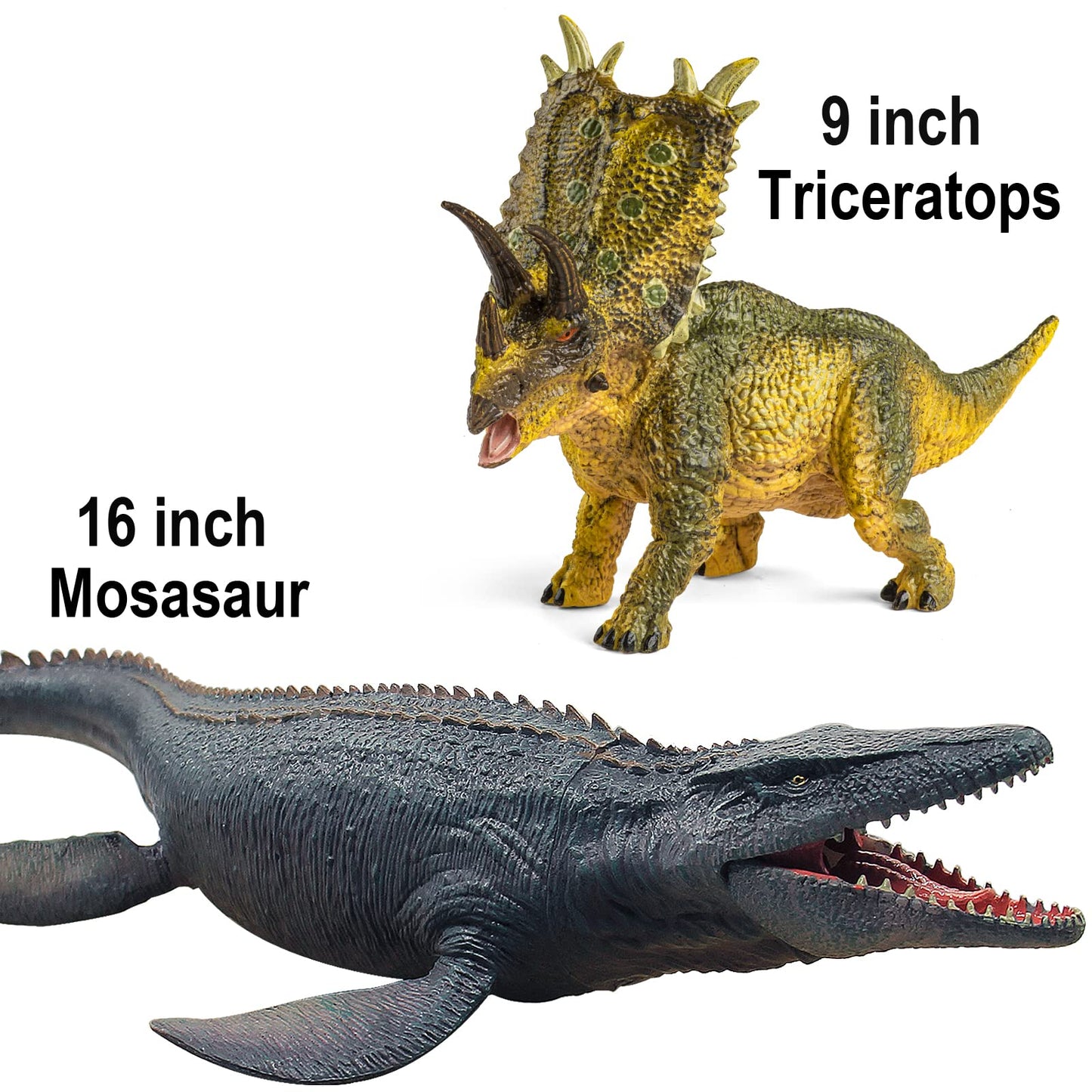 Lavesom 6PCS Jumbo Dinosaur Toy Set, Realistic Dinosaurs Toys for Kids - Large Dino Playset for Boys and Girls 3 4 5 6 7 Year Old Children Birthday Dinosaur Lovers