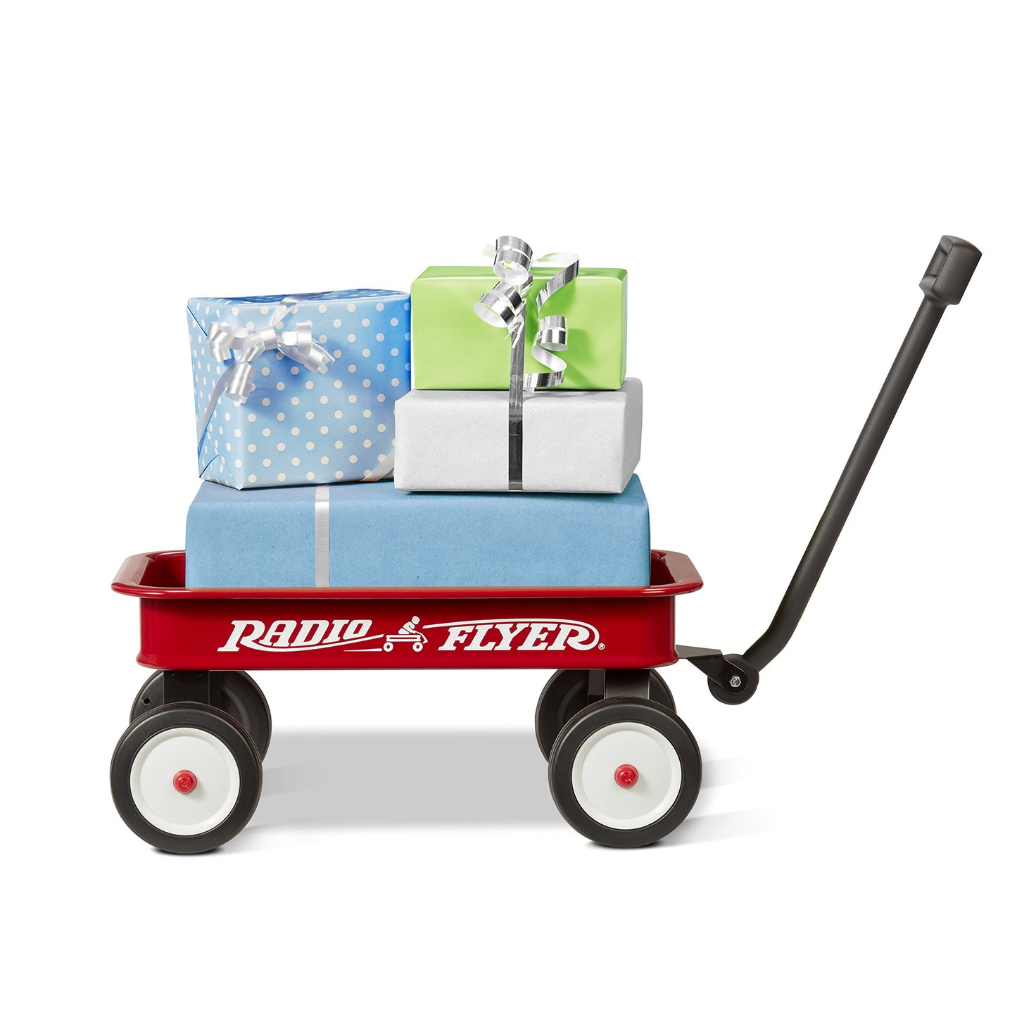 Radio Flyer Mini Classic Red Wagon for Kids, 16.5" Toy Wagon For Kids Aged 1.5+, Play-Size Version of the Classic, Durable Rolling Wheels & Steel Body, Working Handle, For Toys, Crafts & Gift Displays