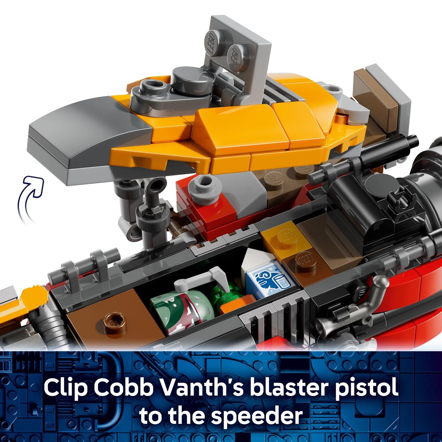 LEGO Star Wars Cobb Vanth’s Speeder Building Toy for Boys & Girls - Pretend Play Space Vehicle for Kids & Fans, Ages 7+ - Gift for Birthdays - W/Cobb Vanth & Cad Bane Minifigures - 75437