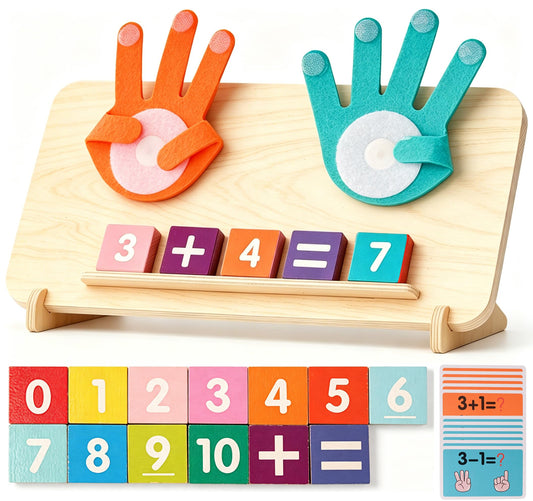 Hirger Preschool Learning Toys for Toddlers 2-4, Educational Math Manipulatives Number Counting Blocks for Kids, Montessori Toy for Boys Girls 3 4 5 6 Year Old Birthday Gifts