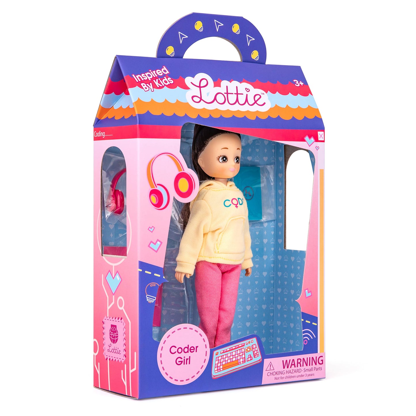Lottie Coder Girl Doll with Laptop and Tech Accessories