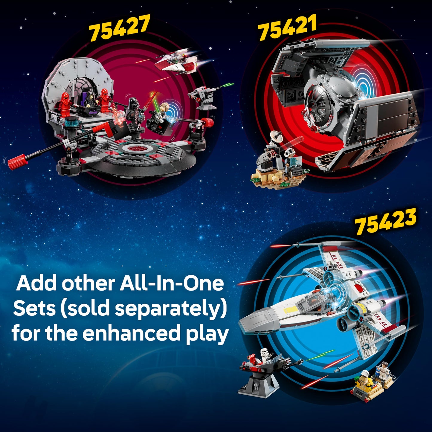 LEGO Star Wars SMART Play: Luke’s Red Five X-Wing Interactive Building Toy - All-in-One Set - Reacts to How You Move and Play with a SMART Brick - Gift for Boys, Girls, Kids Ages 6+ - 75423