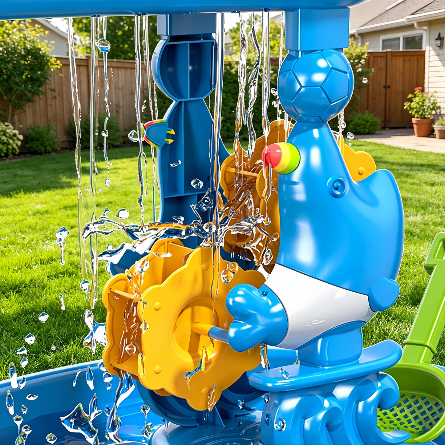 JUKUDAHU 3-Tier Water Table for Kids Ages 4-8 3-5, Sand and Water Table for Toddler with Beach Toys, Outdoor Toys Activity Sensory Play Table, Birthday Gifts for Toddlers 2 3 4 5 6 7 8 Boys Girls