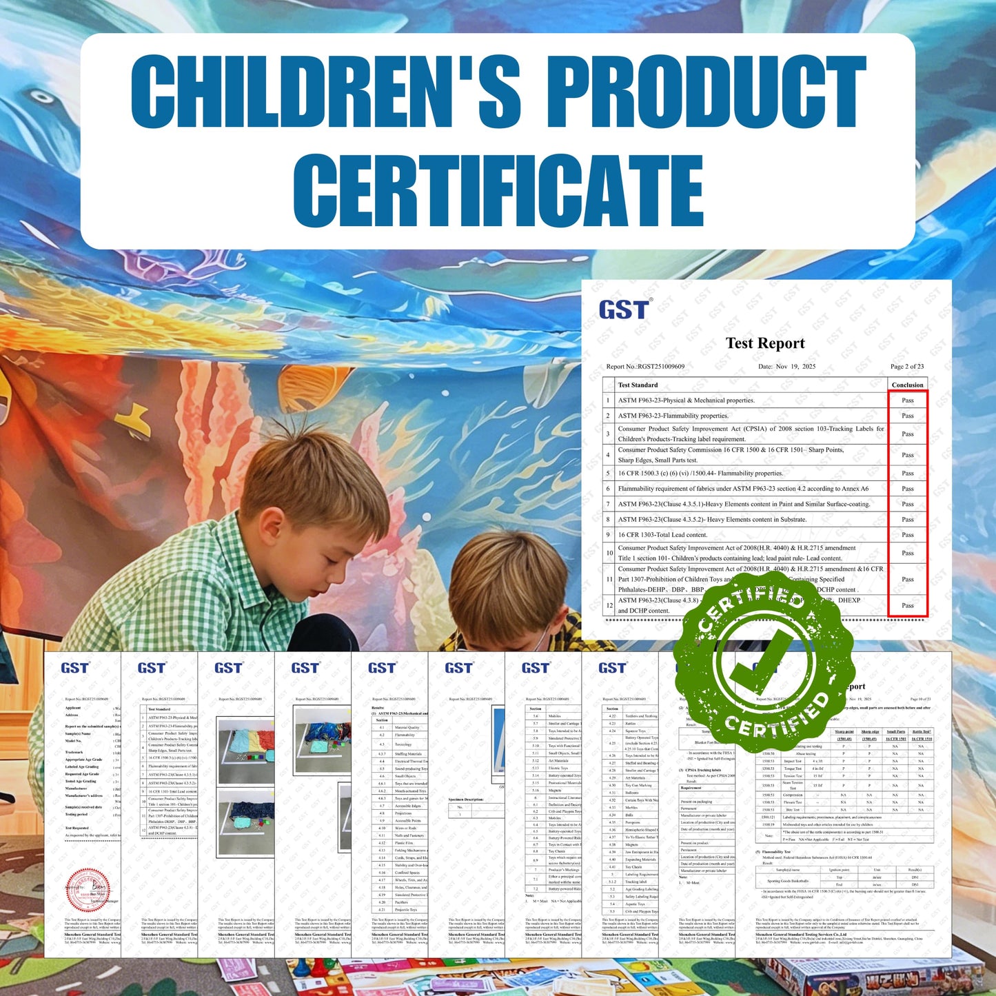 Magic Fort Building Kit for Kids - Large Lightweight Blanket Fort Making Kit Clips with CPC Certification - Portable Playhouse Play Tent Fort - Indoor/Outdoor Girls/Boys Toys Ages 4-5 6 7 8-12