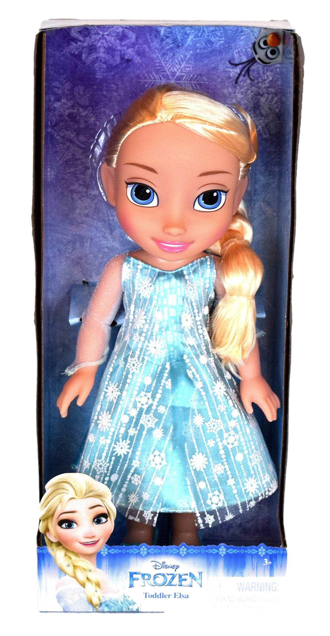 Disney 039897989211 Frozen Elsa Toddler Doll, Blue